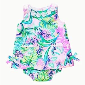 Baby Lilly infant shift dress with bloomers 3-6 month